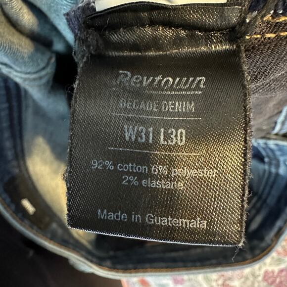 Revtown Jeans Men's 31x30 Sharp Slim Straight Medium Wash Denim - Picture 5 of 6